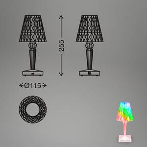 Lampada da tavolo a LED Kullo Materiale plastico - Trasparente / Multicolore
