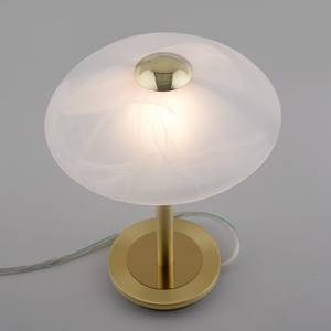 Lampe LED Enova Verre dépoli / Fer - 1 ampoule - Laiton