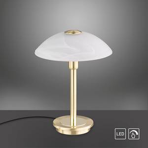 Lampe LED Enova Verre dépoli / Fer - 1 ampoule - Laiton