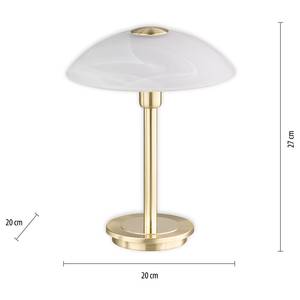 Lampe LED Enova Verre dépoli / Fer - 1 ampoule - Laiton