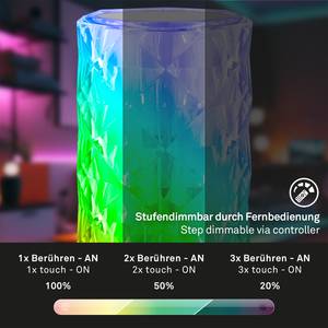 LED-Tischleuchte Kalani Kunststoff - Transparent / Mehrfarbig