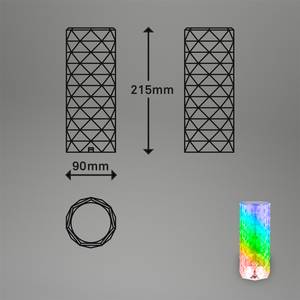 LED-Tischleuchte Kalani Kunststoff - Transparent / Mehrfarbig