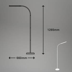 LED-Stehleuchte Corata Kunststoff - Weiß