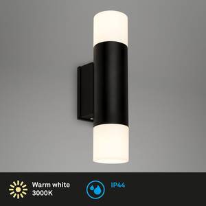 LED-wandlamp Bandani aluminium - Zwart