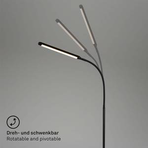 LED-Stehleuchte Corata Kunststoff - Schwarz