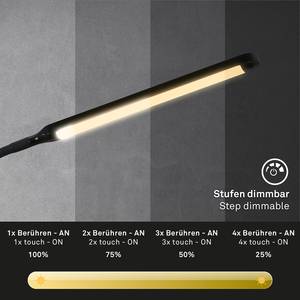 Lampadaire LED Corata Matière plastique - Noir