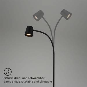 Staande lamp Cotosi aluminium - Zwart