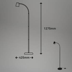 Staande lamp Cotosi aluminium - Zwart