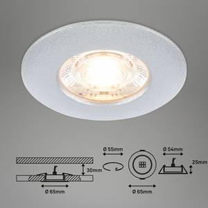 LED-Einbauleuchte Condes 3er-Set Chrom - Silber