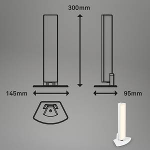 Lampada da tavolo a LED Yacuma Materiale plastico - Bianco