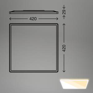 LED-plafondlamp Cardon kunststof - wit - 2.9 x 42 cm