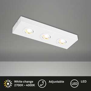 Lampada a LED 3 punti luce Morco Alluminio - Bianco