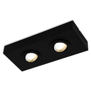 LED-Deckenleuchte Morco 2-flammig Aluminium - Schwarz