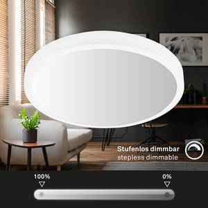 Lampada da soffitto a LED Mauris Materiale plastico - Bianco