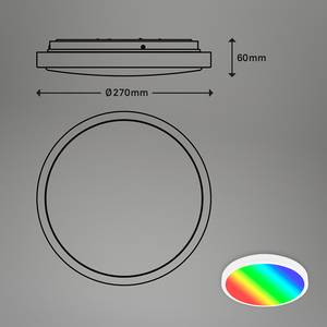 LED-plafondlamp Mauris kunststof - wit