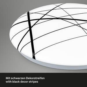 LED-Deckenleuchte Pancara Kunststoff - Weiß / Schwarz