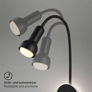 Applique murale LED Veta Aluminium - Noir