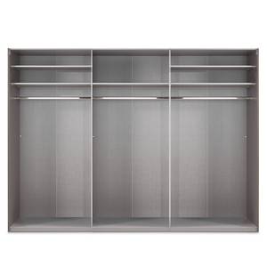 Zweefdeurkast Bramfeld 2 glas - Wit/zwart - 270 x 208 cm