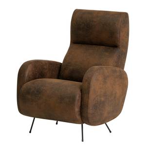 Fauteuil Vains Microvezel Goda: Chocoladebruin - Zonder hocker