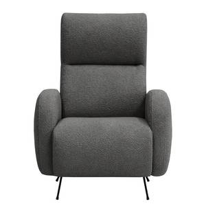 Fauteuil Vains Tissu Bouclé Basima: Gris - Sans repose-pieds