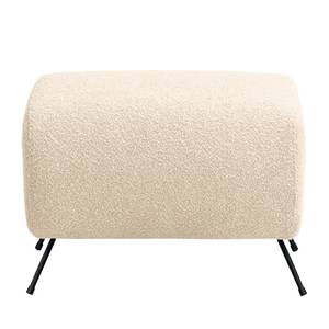 Repose-pieds capitonné Vains Tissu Bouclé Basima: Beige