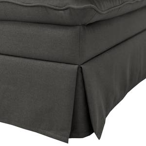 Gestoffeerde hocker Dailman Geweven stof Haiba: Antracietkleurig - 80 x 80 cm