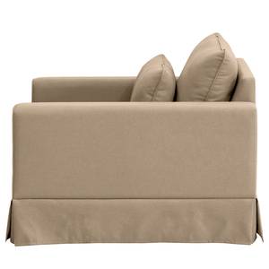 Fauteuil XXL Dailman avec housse Tissu Haiba: Marron clair