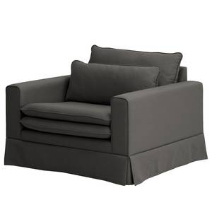 Fauteuil XXL Dailman avec housse Tissu Haiba: Anthracite