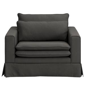 Fauteuil XXL Dailman avec housse Tissu Haiba: Anthracite