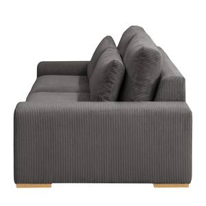 3-Sitzer Sofa Gurabo Cordstoff Lola: Grau