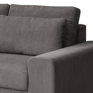 3-Sitzer Sofa Gurabo Cordstoff Lola: Grau