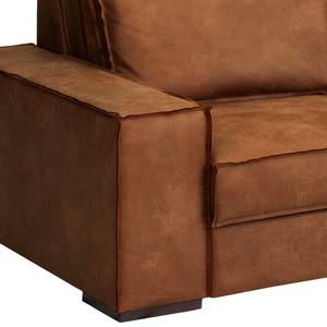 Ecksofa Gurabo Microfaser Yaka: Cognac - Longchair davorstehend rechts