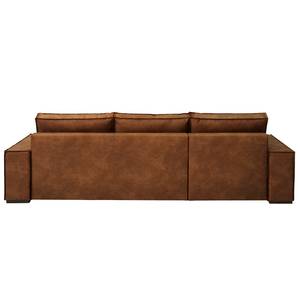 Ecksofa Gurabo Microfaser Yaka: Cognac - Longchair davorstehend links