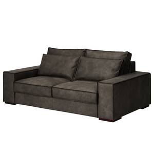 2,5-Sitzer Sofa Gurabo Microfaser Yaka: Schwarz-Braun