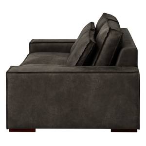 2,5-Sitzer Sofa Gurabo Microfaser Yaka: Schwarz-Braun