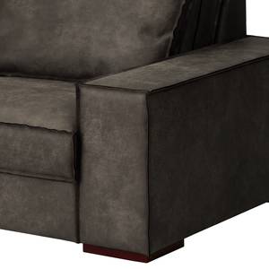 2,5-Sitzer Sofa Gurabo Microfaser Yaka: Schwarz-Braun