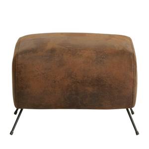 Fauteuil Vains Microfibre Goda: Marron chocolat - Avec repose-pieds