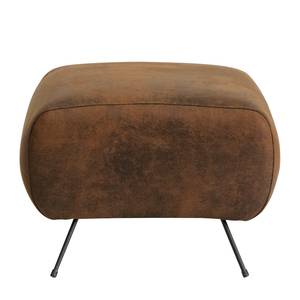 Fauteuil Vains Microfibre Goda: Marron chocolat - Avec repose-pieds