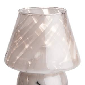 LED-Leuchte MISS MARBLE Farbglas - Weiß - Beige - Höhe: 17 cm