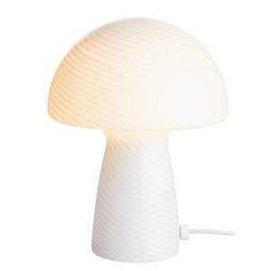 Tafellamp FUNGI TOWN gekleurd glas - Wit