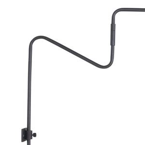 Wandlamp Lindstroem zonder kap aluminium - 1 lichtbron - zwart