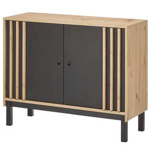 Buffet Nomi Noir / Imitation chêne artisan