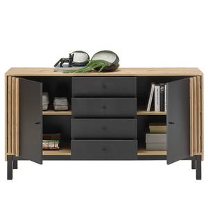 Sideboard Nomi Schwarz / Eiche Artisan Dekor