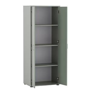 Armoire de bureau Niels 164 cm Gris menthe