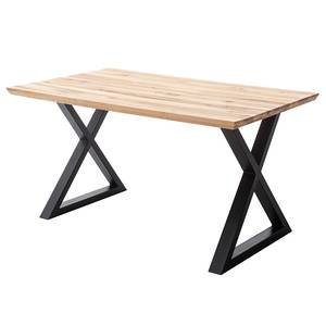 Plateau de table en bois massif Woodham Chêne massif - 140 x 90 cm