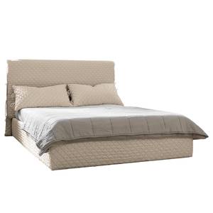 Letto imbottito Sahalie Tessuto Sabira: beige - 140 x 200cm