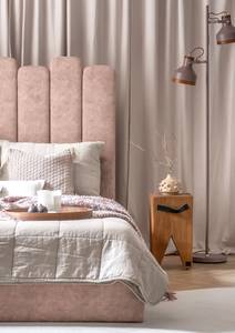 Gestoffeerd bed Foaker Velours Zoa: Mauve - 90 x 200cm