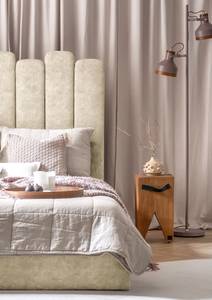 Letto imbottito Foaker Velluto Vela: beige - 140 x 200cm