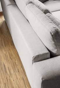 Divano con chaise longue Ireu Direzione universale - Tessuto Nea: grigio chiaro