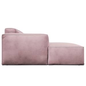 Hoekbank LORALAI met chaise longue Velours Ravi: Mauve - Hoek vooraanzicht links